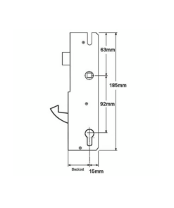 Alternative view of Scorpion Genuine Multipoint Gearbox - Lift Lever or Split Spindle