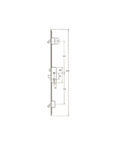 Alternative view of FGTE Latch Deadbolt 2 Hook Multipoint Door Lock - French Door Version (top hook to spindle = 575mm)