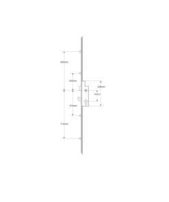 Alternative view of XL Latch Hook 4 Rollers Split Spindle Multipoint Door Lock
