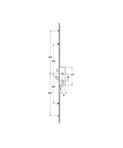 Alternative view of Doormaster Latch Hook 2 Rollers 2 Mushrooms Split Spindle UPVC Universal Repair Multipoint Door Lock