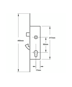 Alternative view of YS170 Doormaster - Lift Lever or Split Spindle 16mm Faceplate