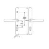 Lever UPVC Multipoint Door Handles - 92mm PZ Sprung 196-252mm Screw Centres 7 Sterling Forge Hardware