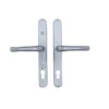 Adjustable Lever Lever UPVC Multipoint Door Handles - 92mm PZ Sprung 196-252mm Screw Centres