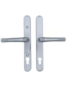 Adjustable Lever Lever UPVC Multipoint Door Handles - 92mm PZ Sprung 196-252mm Screw Centres