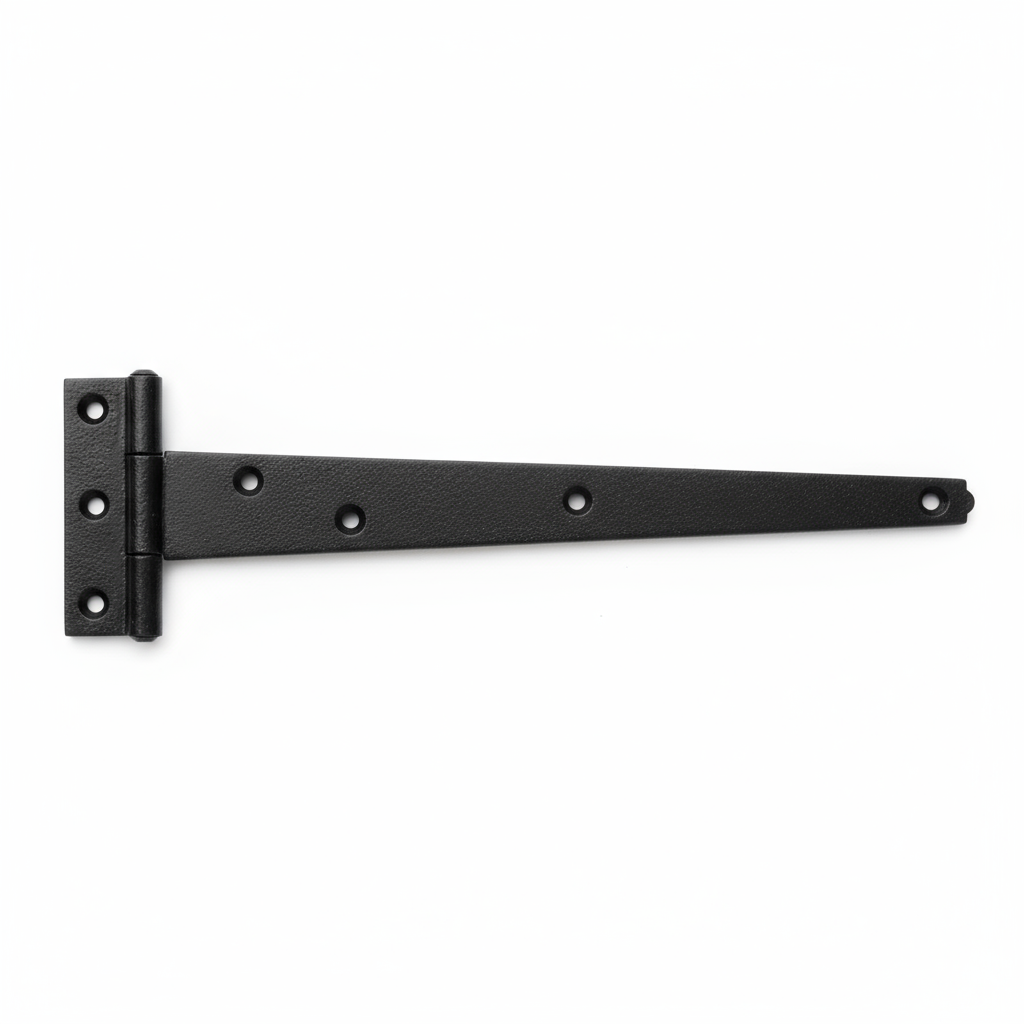 Standard Tee Hinge - Pair 250mm Epoxy Black Pair