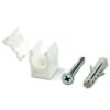 T650 Wall Fix Saddle Bracket in White (Pack of 10)