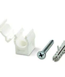 T650 Wall Fix Saddle Bracket in White (Pack of 10)